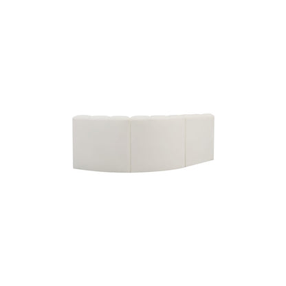 Arc Cream Vegan Leather Modular Sofa