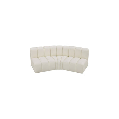 Arc Cream Vegan Leather Modular Sofa