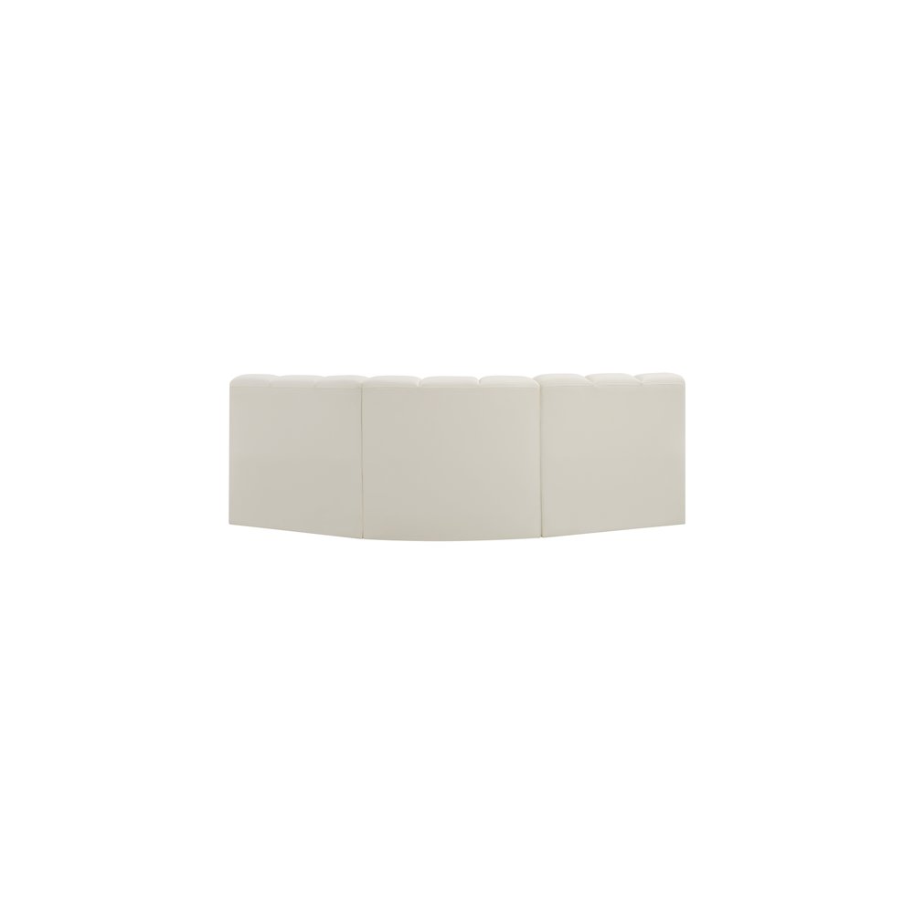 Arc Cream Vegan Leather Modular Sofa