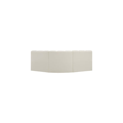 Arc Cream Vegan Leather Modular Sofa