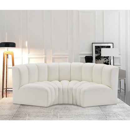 Arc Cream Vegan Leather Modular Sofa