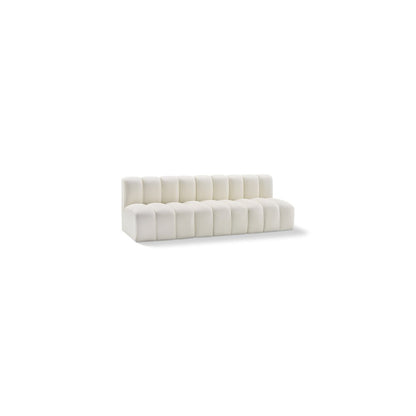 Arc Cream Vegan Leather Modular Sofa