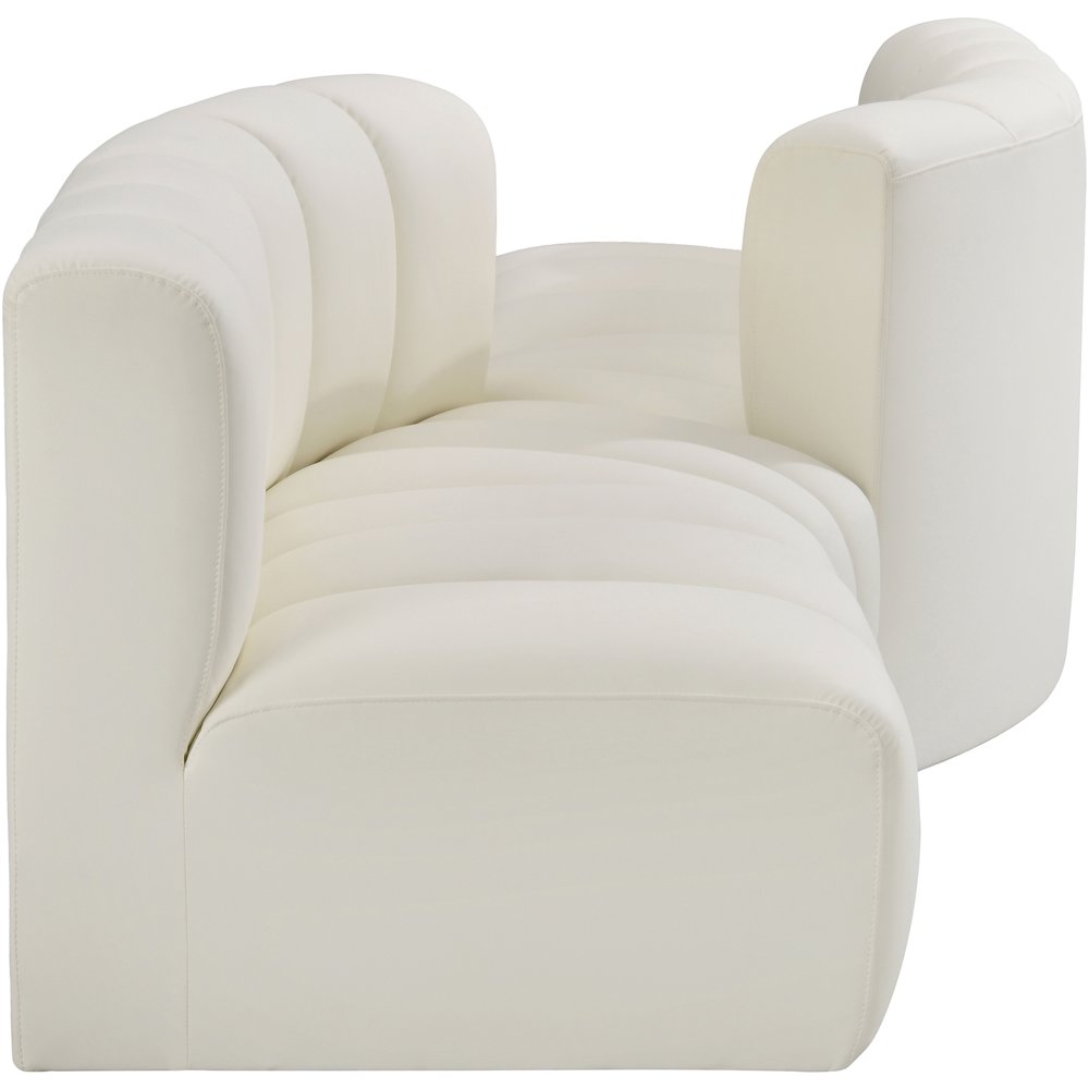 Arc Cream Vegan Leather Modular Sofa