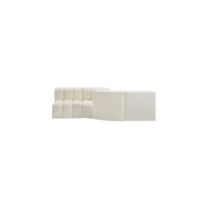 Arc Cream Vegan Leather Modular Sofa