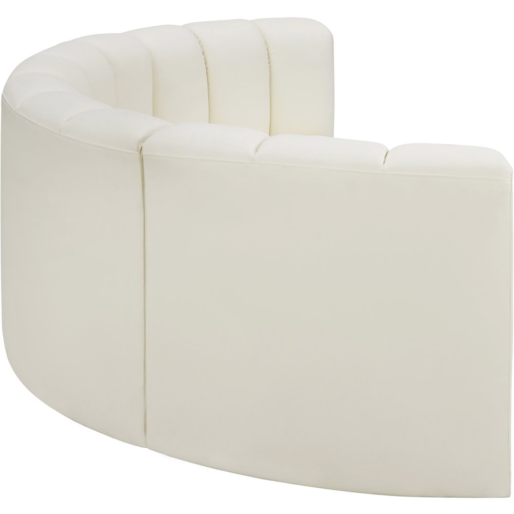 Arc Cream Vegan Leather Modular Sofa