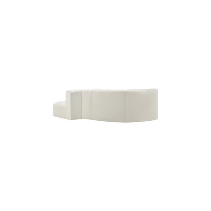 Arc Cream Vegan Leather Modular Sofa