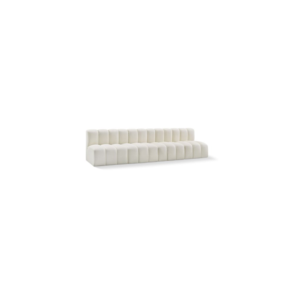 Arc Cream Vegan Leather Modular Sofa