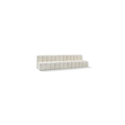 Arc Cream Vegan Leather Modular Sofa
