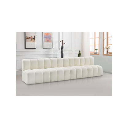 Arc Cream Vegan Leather Modular Sofa