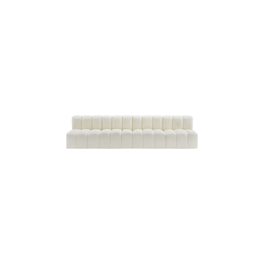 Arc Cream Vegan Leather Modular Sofa