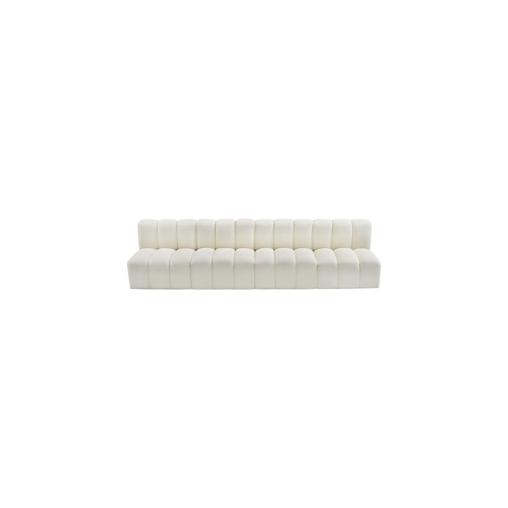 Arc Cream Vegan Leather Modular Sofa
