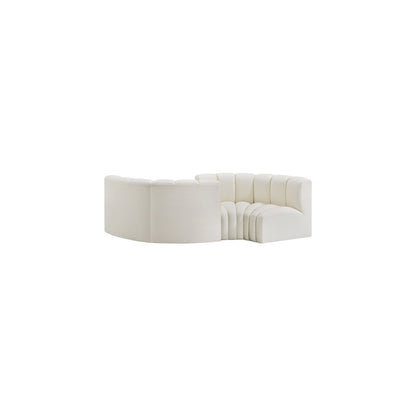 Arc Cream Vegan Leather Modular Sofa