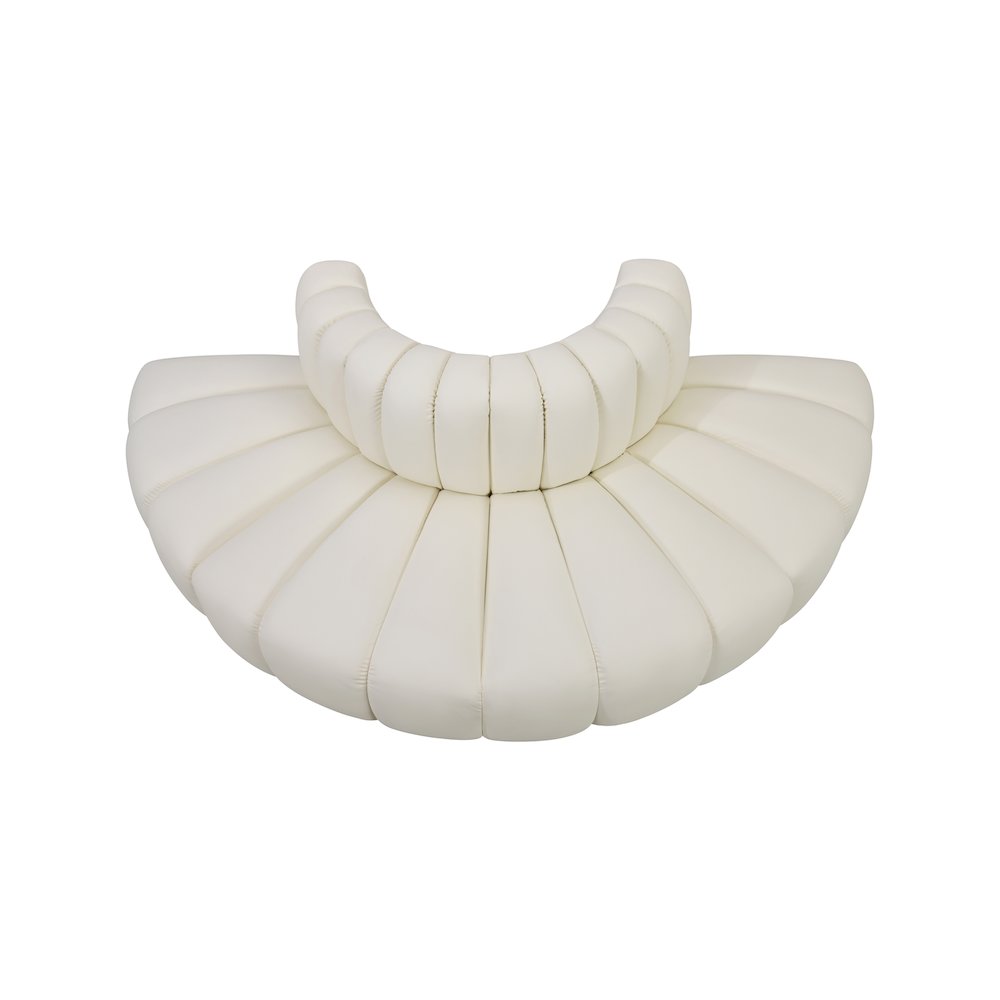 Arc Cream Vegan Leather Modular Sofa