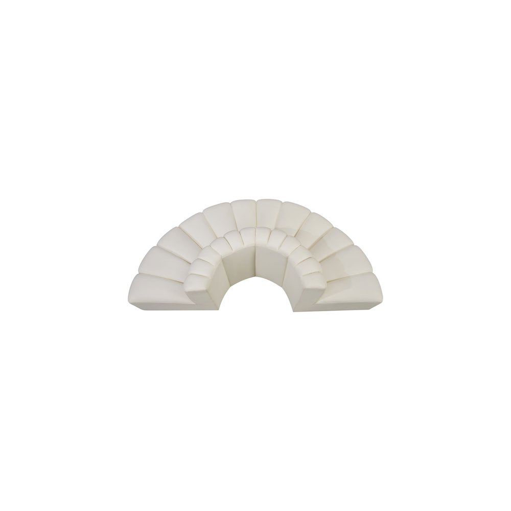 Arc Cream Vegan Leather Modular Sofa