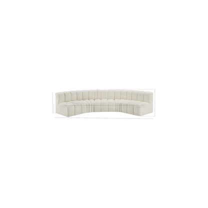 Arc Cream Vegan Leather Modular Sofa