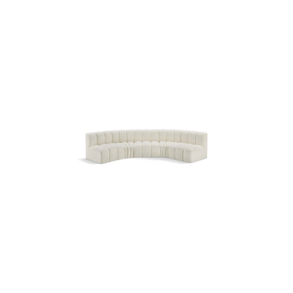 Arc Cream Vegan Leather Modular Sofa