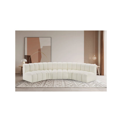 Arc Cream Vegan Leather Modular Sofa