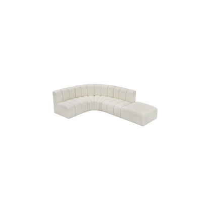 Arc Cream Vegan Leather Modular Sofa
