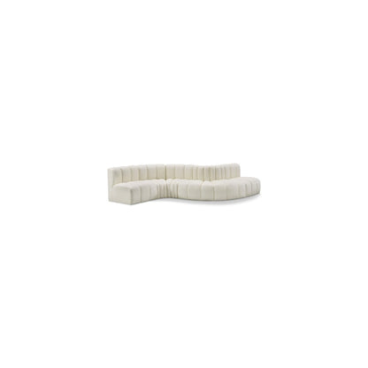 Arc Cream Vegan Leather Modular Sofa
