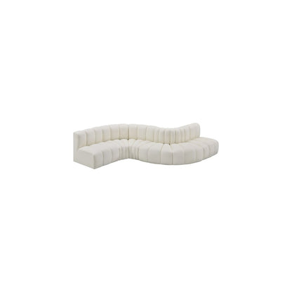 Arc Cream Vegan Leather Modular Sofa