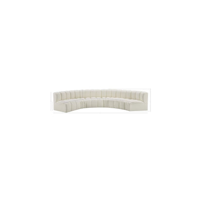 Arc Cream Vegan Leather Modular Sofa