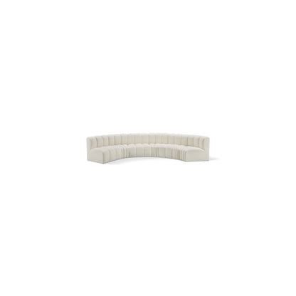 Arc Cream Vegan Leather Modular Sofa