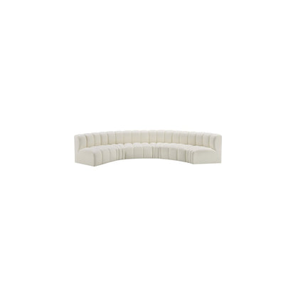 Arc Cream Vegan Leather Modular Sofa