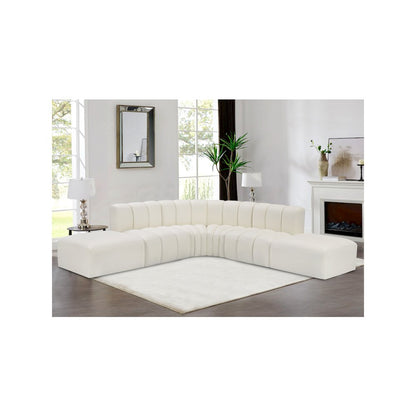 Arc Cream Vegan Leather Modular Sofa
