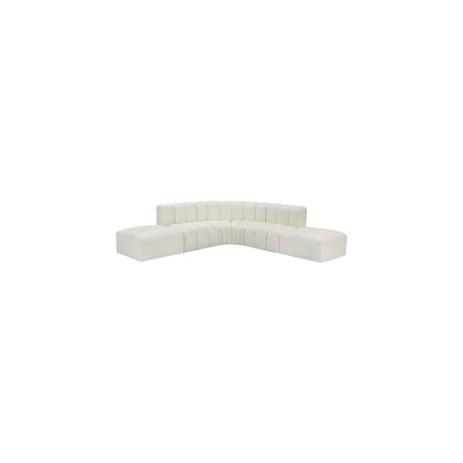 Arc Cream Vegan Leather Modular Sofa