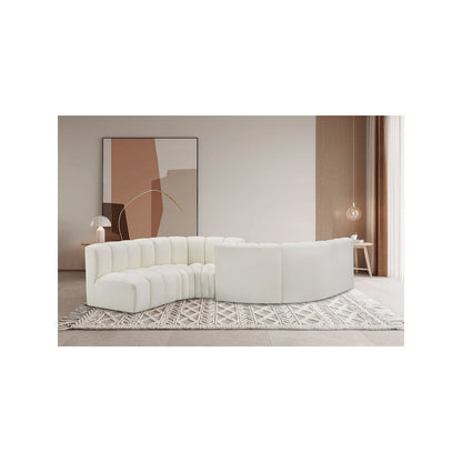 Arc Cream Vegan Leather Modular Sofa