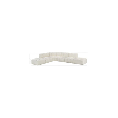 Arc Cream Vegan Leather Modular Sofa