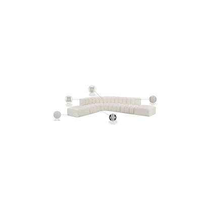 Arc Cream Vegan Leather Modular Sofa