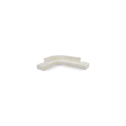 Arc Cream Vegan Leather Modular Sofa