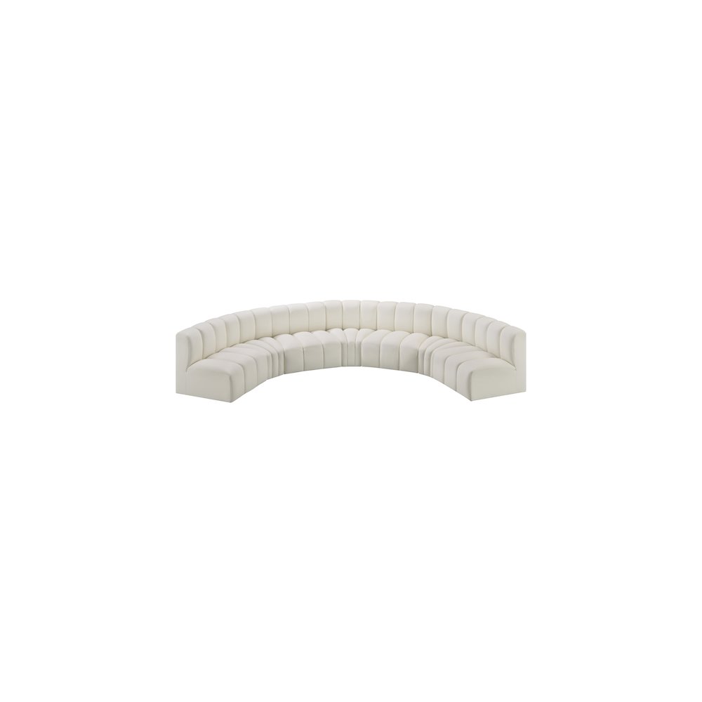 Arc Cream Vegan Leather Modular Sofa
