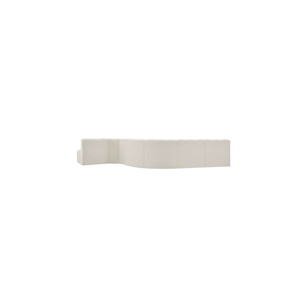 Arc Cream Vegan Leather Modular Sofa