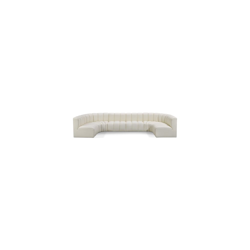 Arc Cream Vegan Leather Modular Sofa