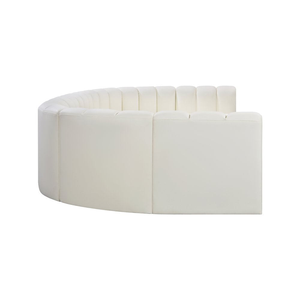 Arc Cream Vegan Leather Modular Sofa