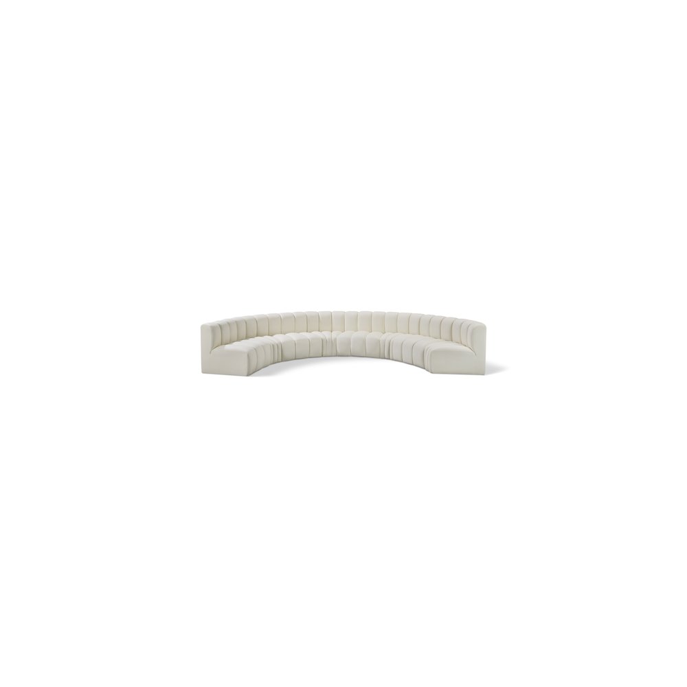 Arc Cream Vegan Leather Modular Sofa