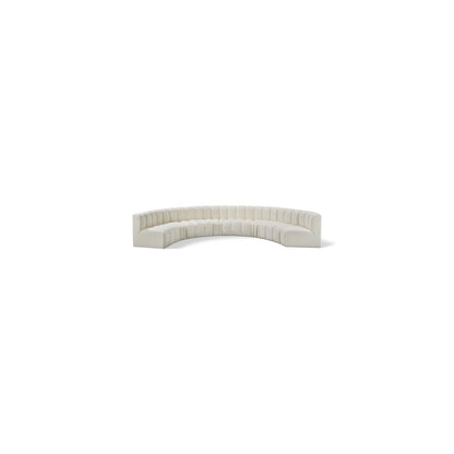Arc Cream Vegan Leather Modular Sofa