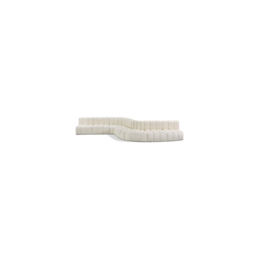 Arc Cream Vegan Leather Modular Sofa
