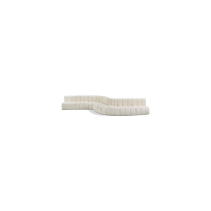 Arc Cream Vegan Leather Modular Sofa
