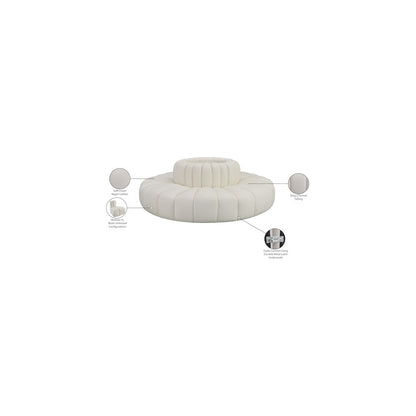 Arc Cream Vegan Leather Modular Sofa