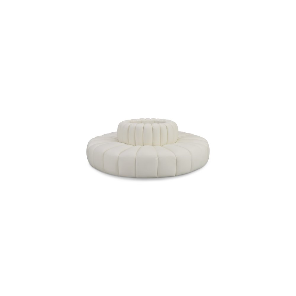 Arc Cream Vegan Leather Modular Sofa