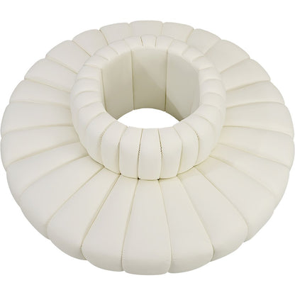 Arc Cream Vegan Leather Modular Sofa