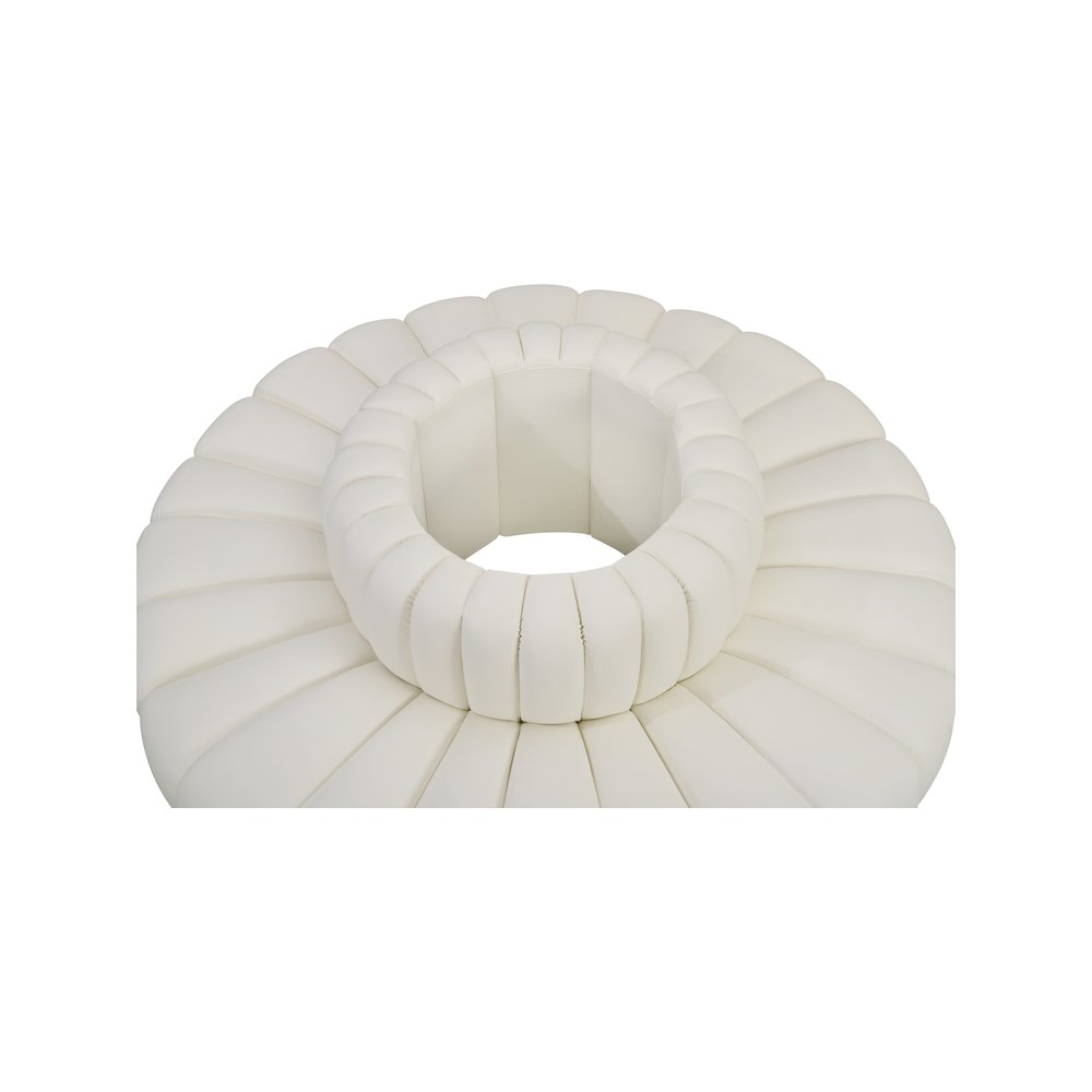 Arc Cream Vegan Leather Modular Sofa