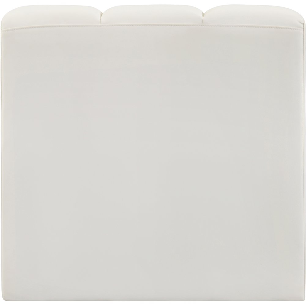 Arc Cream Vegan Leather Straight Chair