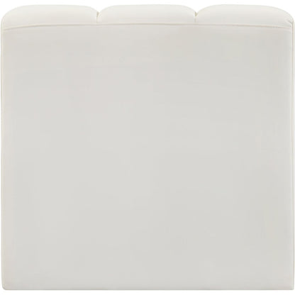 Arc Cream Vegan Leather Straight Chair