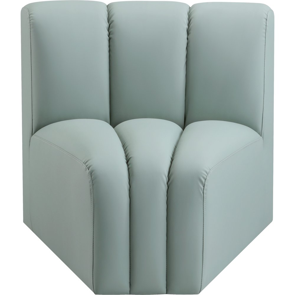 Arc Mint Green Vegan Leather Curved Corner