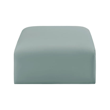 Arc Mint Green Vegan Leather Ottoman