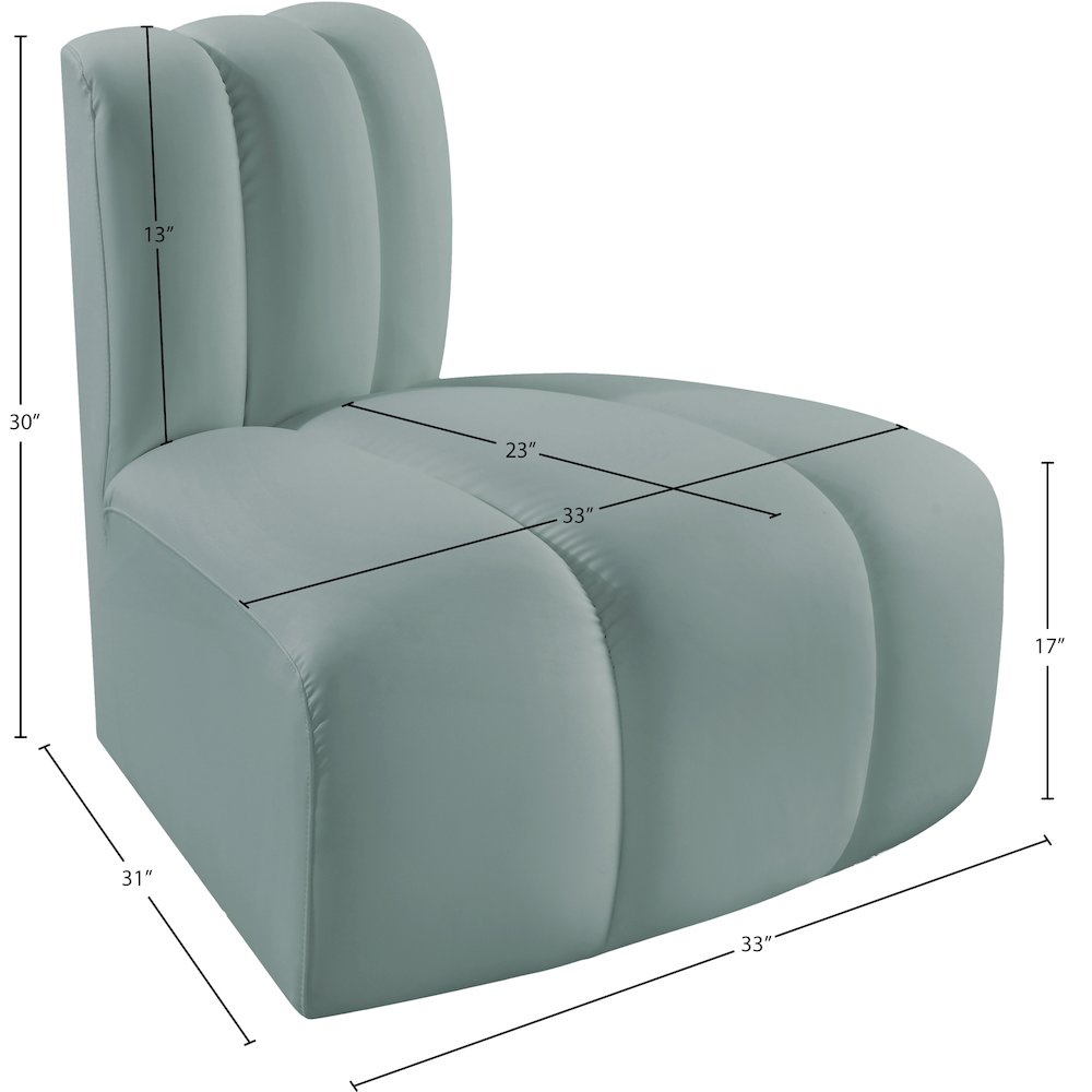 Arc Mint Green Vegan Leather Reverse Corner